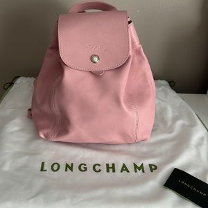 Longchamp woman’s leather XS backpack girl pink